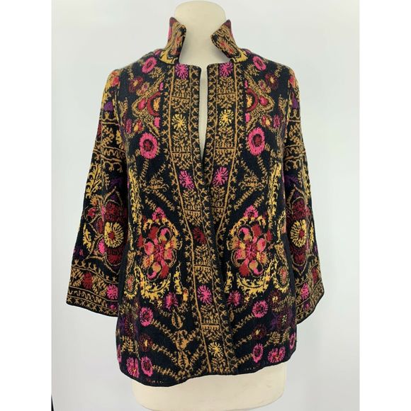 Anthropologie Sweaters - Anthropologie Moth Tapestry Floral  Sweater Rare